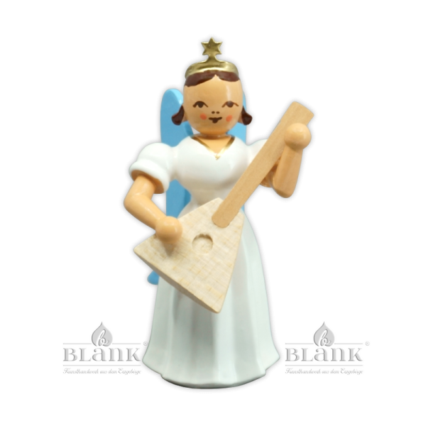 Faltenlangrockengel mit Balalaika farbig