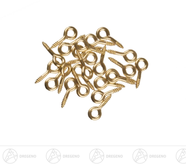 Schraubösen messing/goldfarben 8 mm (24)