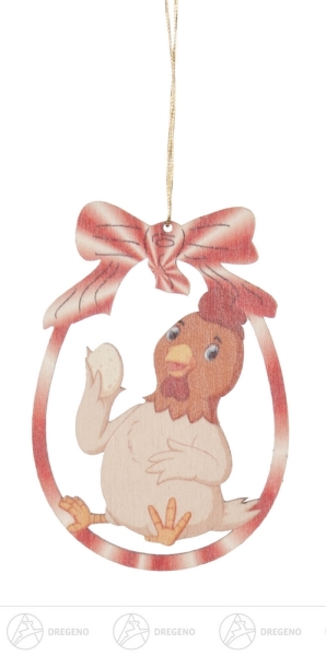 Behang Henne mit Ei (6)