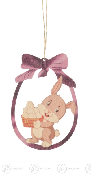 Behang Hase mit Eierkörbchen (6)