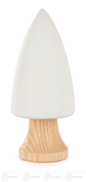 Baum weiß mit Stamm 9 cm