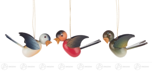 Behang Vögel farbig (3)