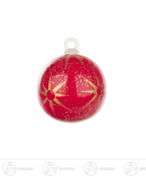 Weihnachtsbaumkugel Sterne 3 cm rot