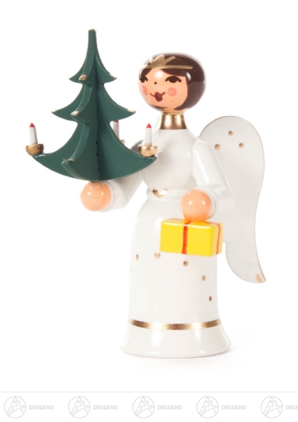 Engel mit Weihnachtsbaum