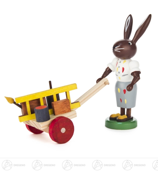 Hasenmaler mit Karre