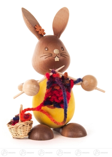 Hase "Stupsi" mit Strickzeug