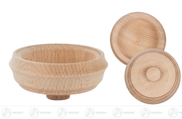 Holzadapter für Teelichter (flach) mit Dübel