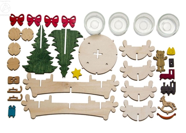 Bastelsatz Adventsleuchter