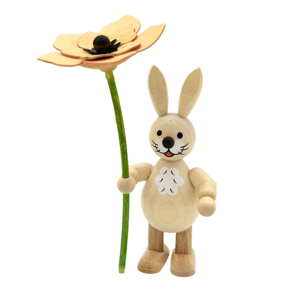 Osterhase mit Blume