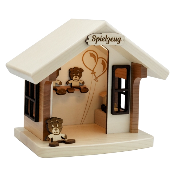 Lichterhaus Weihnachtshütte "Spielzeug"
