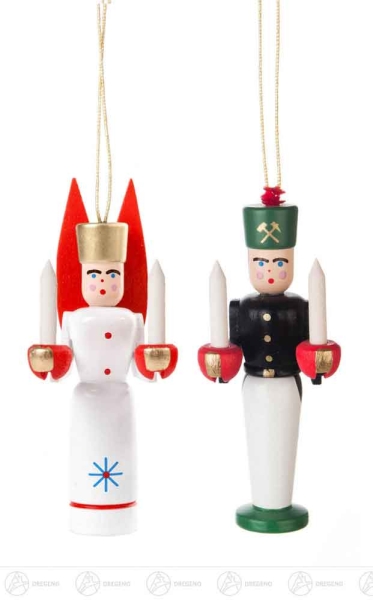 Baumbehang Engel/Bergmann blau