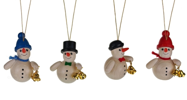 Behang Schneemänner mit Glöckchen (4)