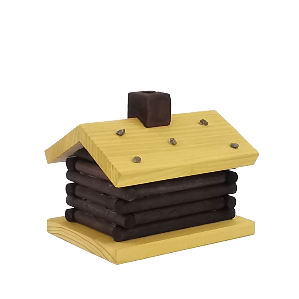 Räucherhaus Blockhütte gebeizt