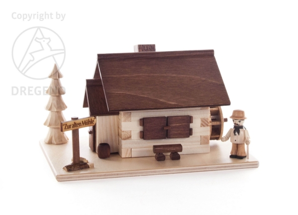 Räucherhaus Alte Mühle mit Figur
