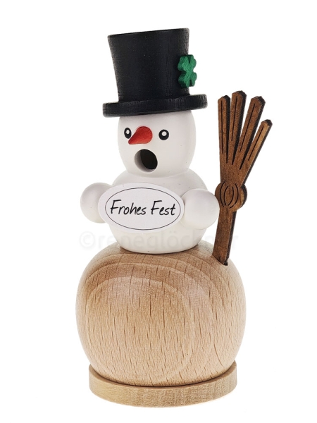 Räuchermann kleiner Schneemann
