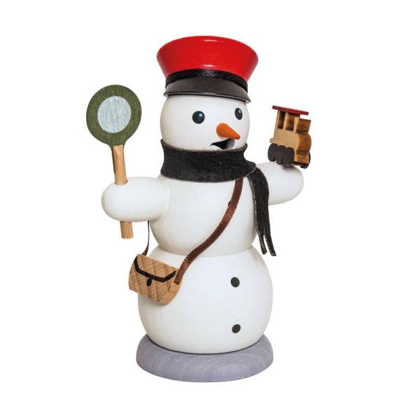 Räucherschneemann Eisenbahner