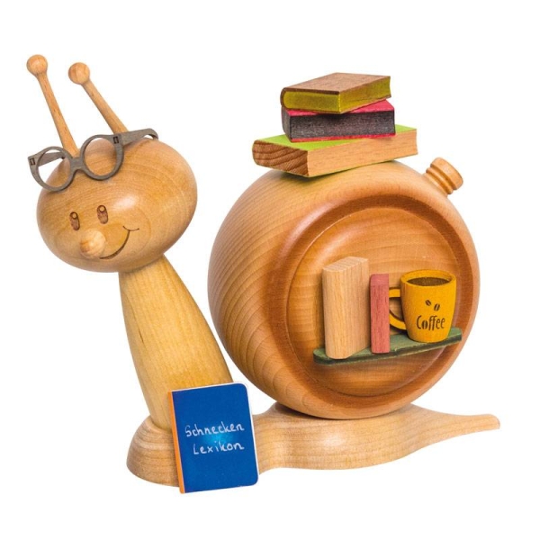Räucherfigur Buchschnecke