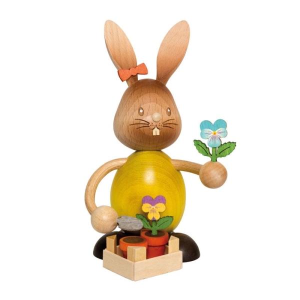 Hase "Stupsi" mit Stiefmütterchen