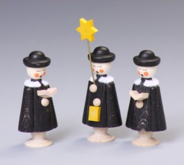 Kurrendefiguren 3er Satz schwarz