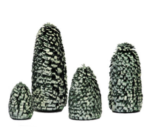 Seiffener Fichte grün/weiß 4 cm