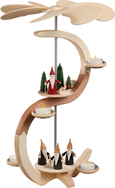 S-Pyramide Bergwichtel + Weihnachtswichtel