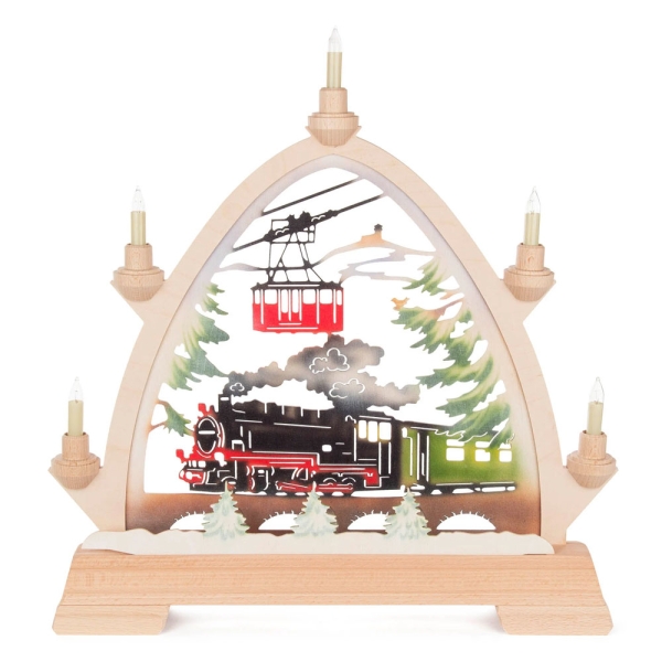 Gotischer Bogen "Fichtelbergbahn"  farbig