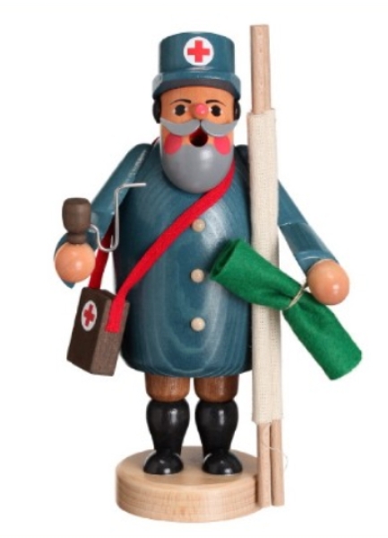 Räuchermann Sanitäter 19 cm