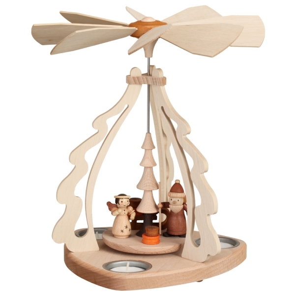 Teelichtpyramide Bescherung