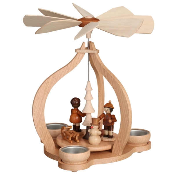 Teelichtpyramide "Winterkinder"