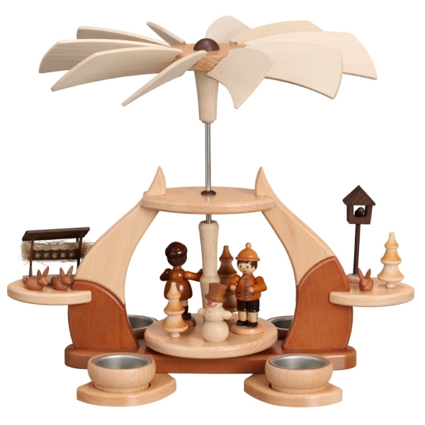 Designpyramide "loderndes Feuer" klein