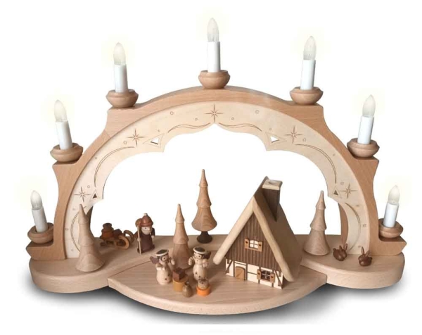 Schwibbogen mit Rauchhaus