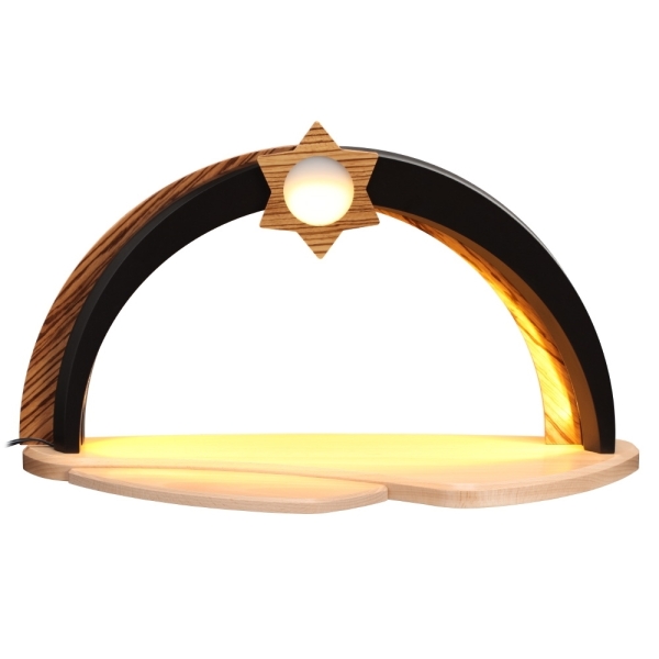 LED-Designbogen natur/Zebrano