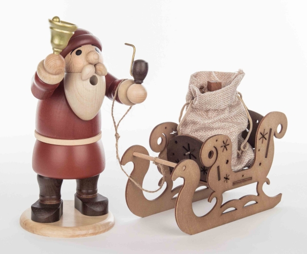 Räucherfigur Weihnachtsmann stehend