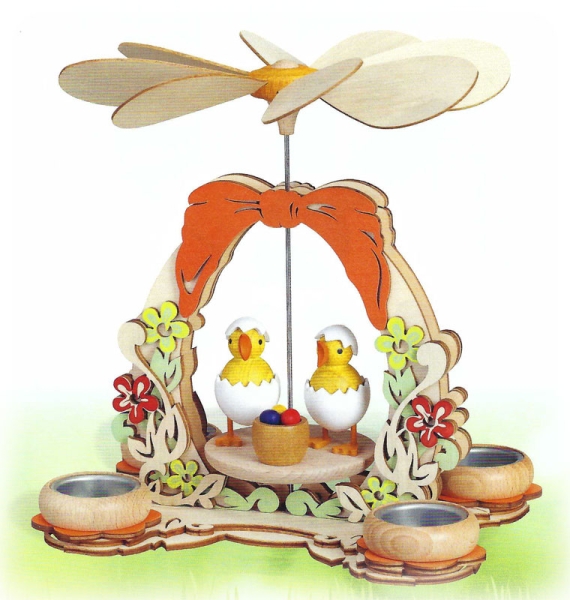 Osterteelichpyramide Küken