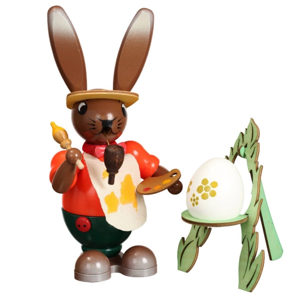 Räucherhase mit Staffelei