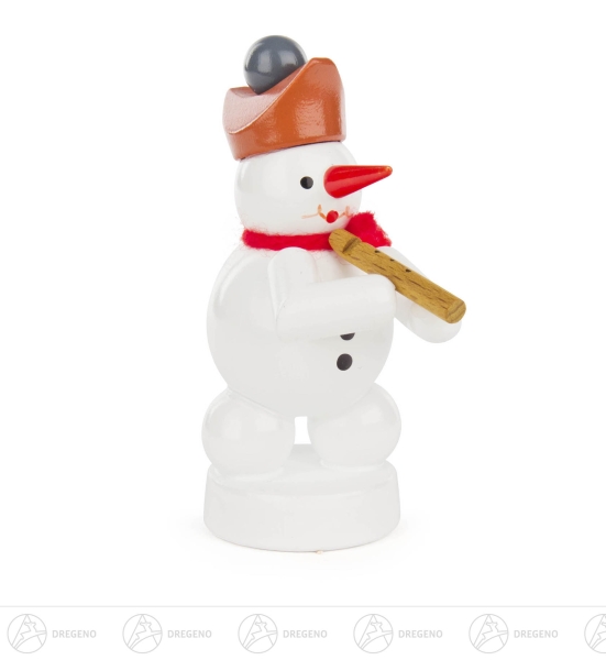 Schneemannmusikant mit Flöte